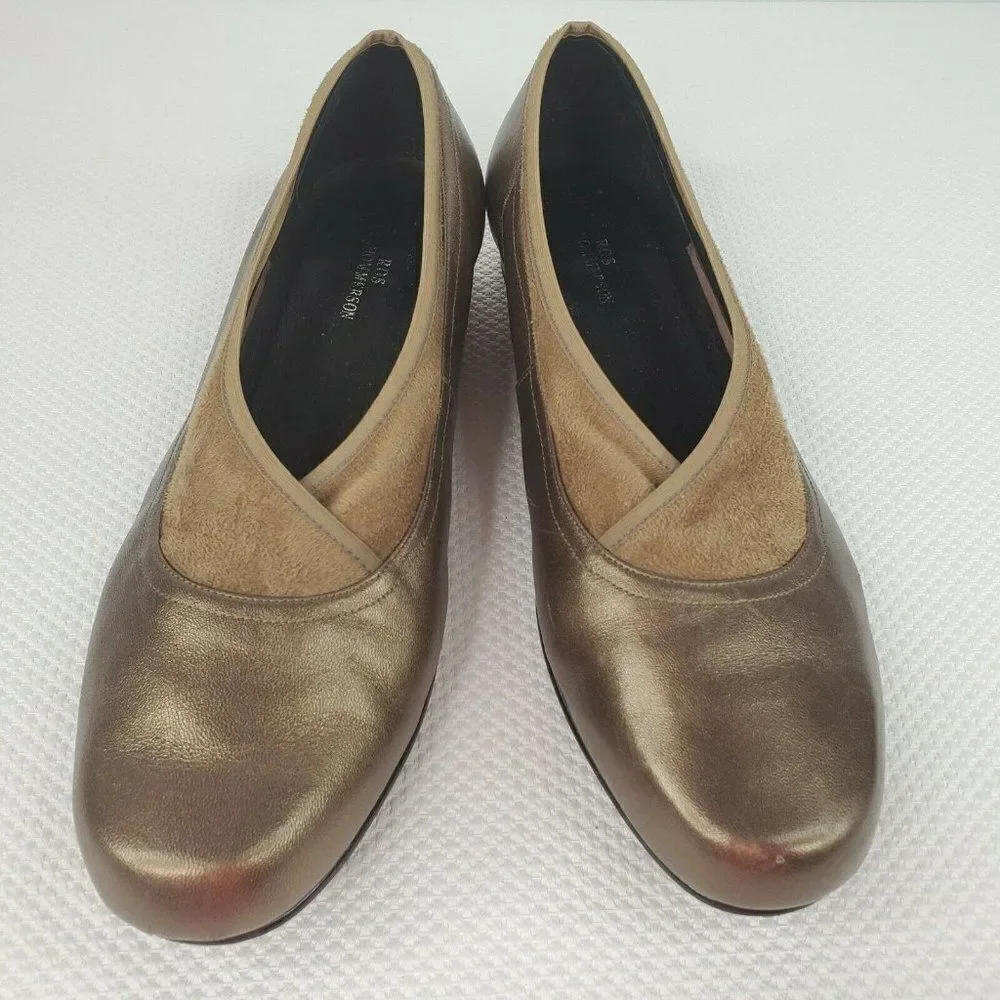 Ros Hommerson Marion Ballet Flat Bronze Nappa 11 W